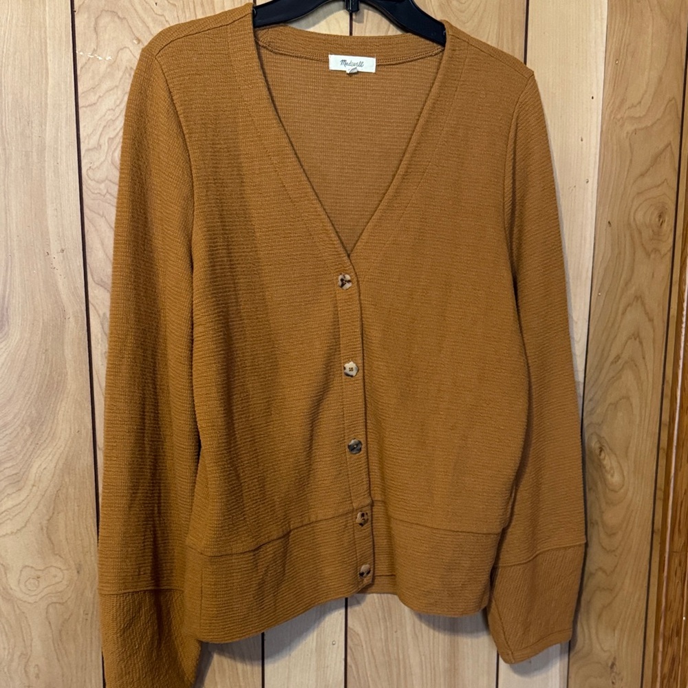 Madewell Women's Cardigan in Rich Tan